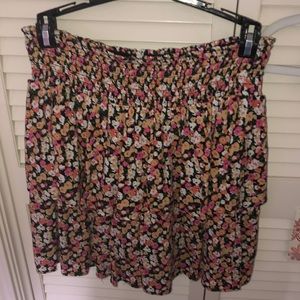 Cute ruffle floral skirt